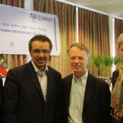 Jhpiego, Ministry of Health, and USAID officials at the launch of the HRH program
