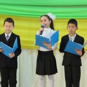 Children leading the festival opening ceremony