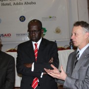 (l-r) Agricultural Transformation Agency CEO Khalid Bomba, and WFP Country Director Abdou Die