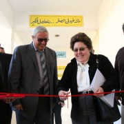 Ribbon cutting with Dr. Anne Patterson, USAID Deputy Mission Director