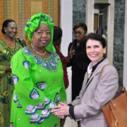 USAID Deputy Assistant Administator for Global Health Katie Taylor meets Minister of Health and Social Action Prof. Awa Marie Co