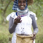 Mantegbosh, a coffee grower from the Southern Nations, Nationalities and Peoples Region, is a Women in Agribusiness Leadership N