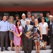 Ambassador Arvizu with Mayor of Patos and Citizen Advisory Panel members