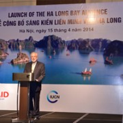 U.S. Ambassador David Shear speaks at the launch of Ha Long Bay Alliance.