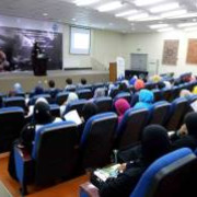 Nasima Niazai, Member of Parliament from Helmand Province, giving speech.