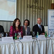 USAID/Kosovo Mission Director Maureen A. Shauket explains the importance of using written contracts in business deals.