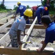 Students Learn Typhoon-Resistant Construction Techniques in Majuro