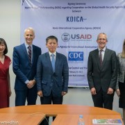 Sean Callahan, Acting Mission Director, USAID Cambodia, Signing of Memoranda of Understanding between USAID, US Centers for Disease Control and Prevention and the Korea International Cooperation Agency