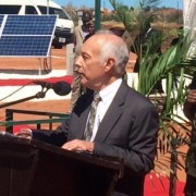 USAID/Zambia Mission Director delivers remarks during the inauguration of two sites for Zambia’s Scaling Solar Program