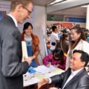 USAID Mission Director Joakim Parker joins activities during the International Day of Persons with Disabilities in Hanoi. 