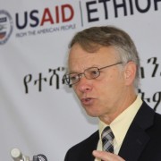 USAID Ethiopia Mission Director Dennis Weller describes the target of improving the reading and writing skills of 15 million.