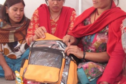 Sita Shrestha, a resident of Nepal’s Kathmandu District, received disaster preparedness training in 2013