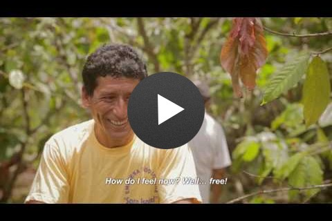 SAUL AYRA, a cacao farmer in the Peruvian jungle