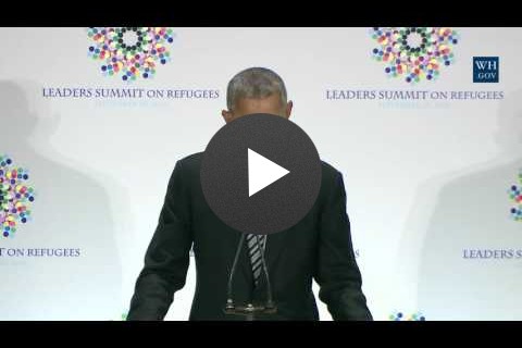 President Obama Participates in a Refugee Summit