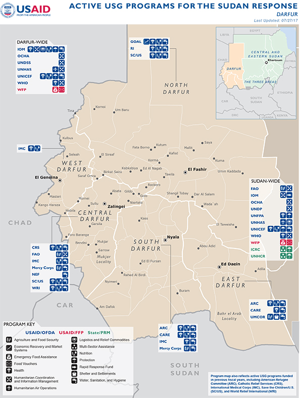 Sudan Map - 07-27-2017