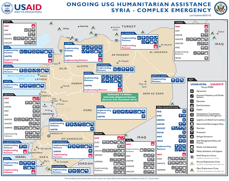Syria Map - 03-31-2015