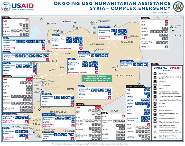 Syria Map - 06-25-2015