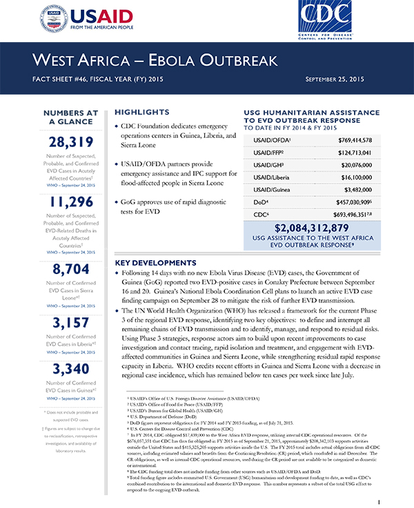 West Africa Fact Sheet #46 - 09-25-2015