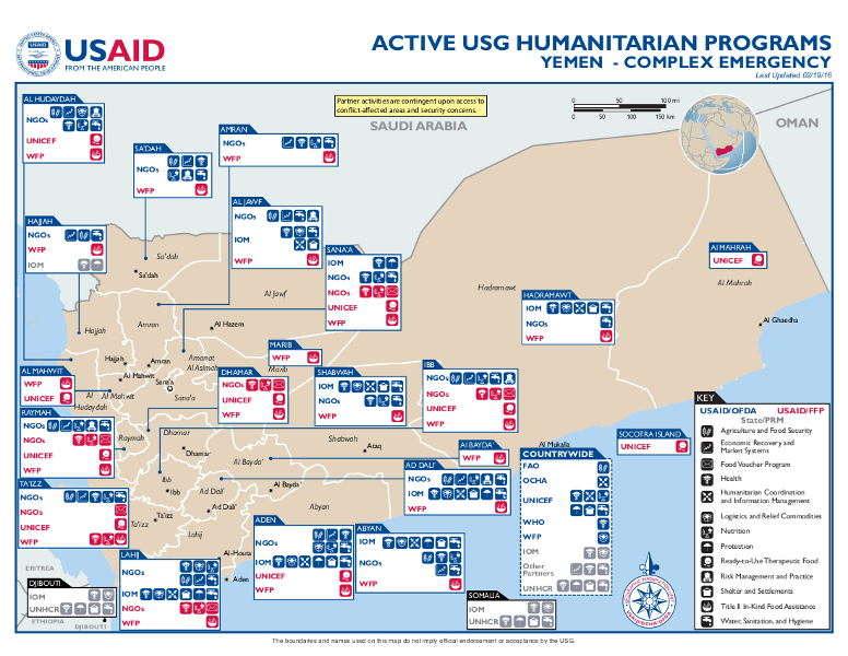 Yemen Map - 02-19-2016