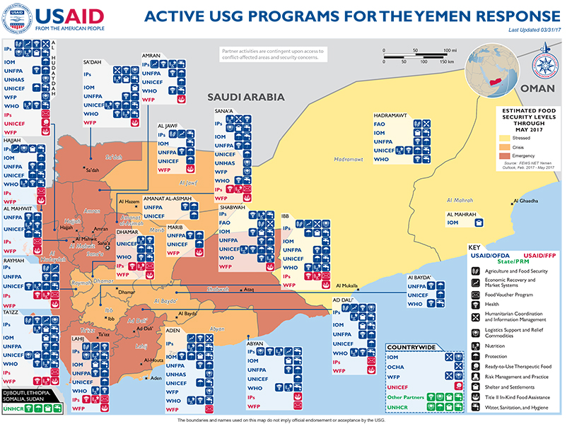 Yemen Map - 03-31-2017