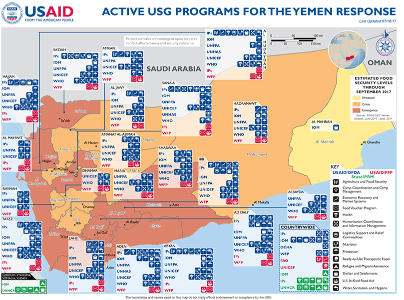 Yemen Map - 07-10-2017