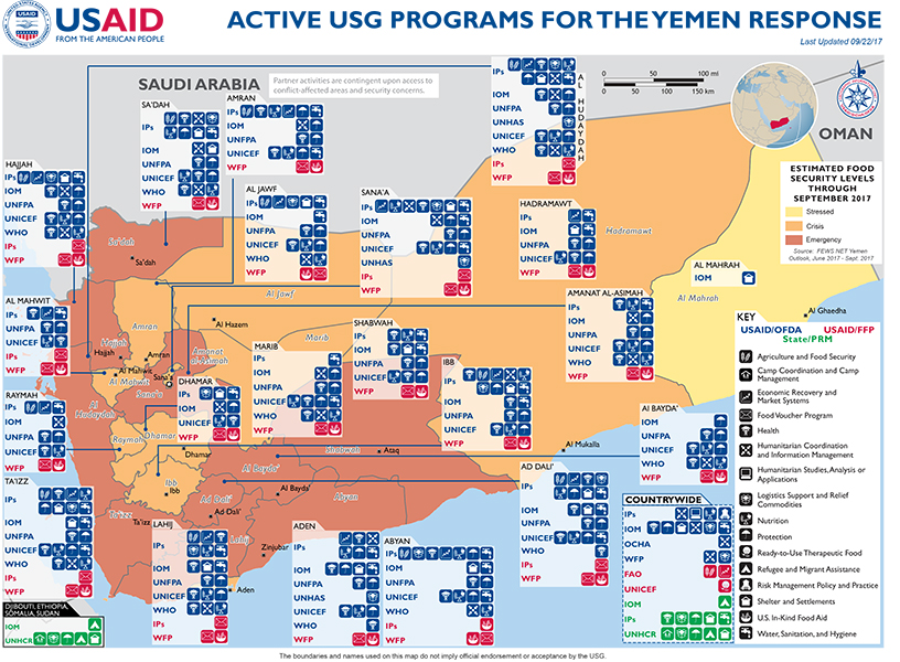 Yemen Map - 09-22-2017
